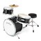 Ashthorpe 3-Piece Complete Kids Drum Set - Beginner Kit with 14" Bass, Adjustable Throne, Cymbal, Pedal & Drumsticks